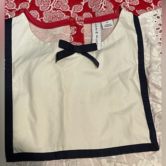 Janie and Jack Red Floral Lace Dress - Picture 4 of 5